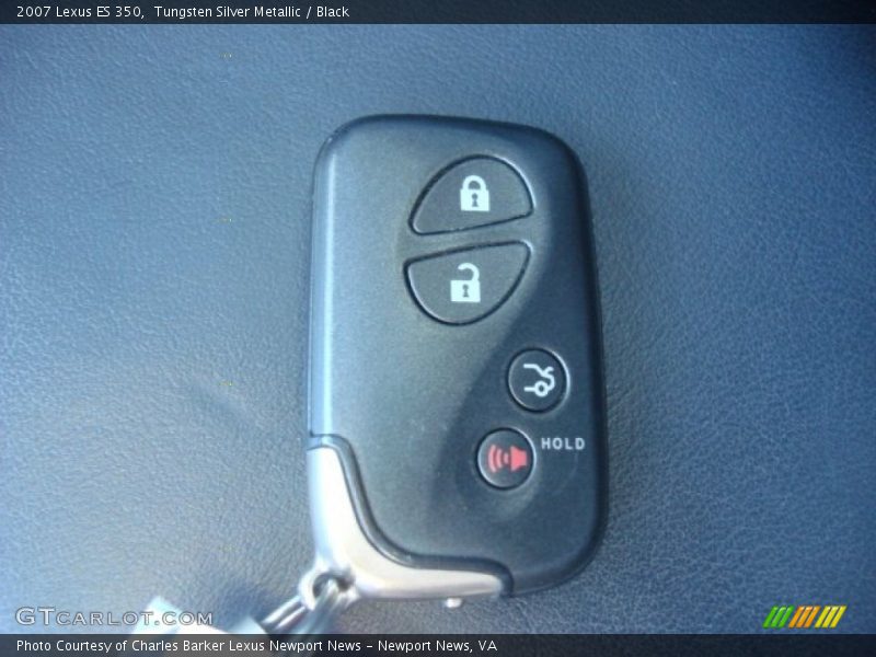 Tungsten Silver Metallic / Black 2007 Lexus ES 350
