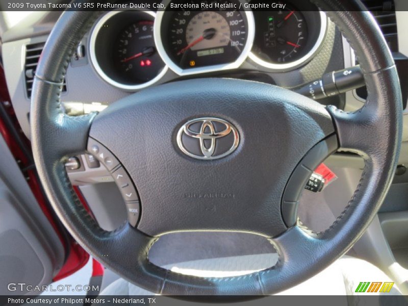 Barcelona Red Metallic / Graphite Gray 2009 Toyota Tacoma V6 SR5 PreRunner Double Cab