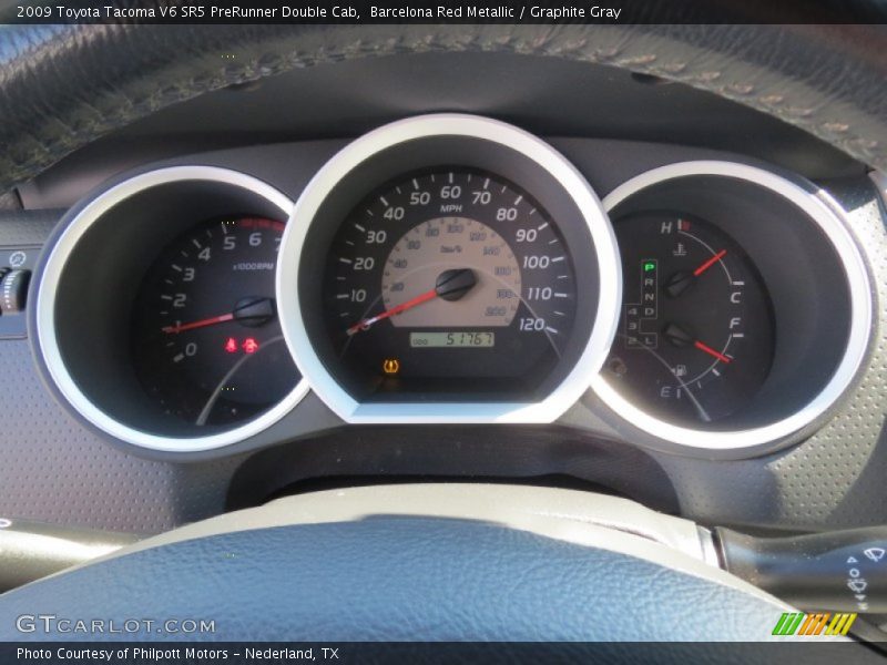 Barcelona Red Metallic / Graphite Gray 2009 Toyota Tacoma V6 SR5 PreRunner Double Cab