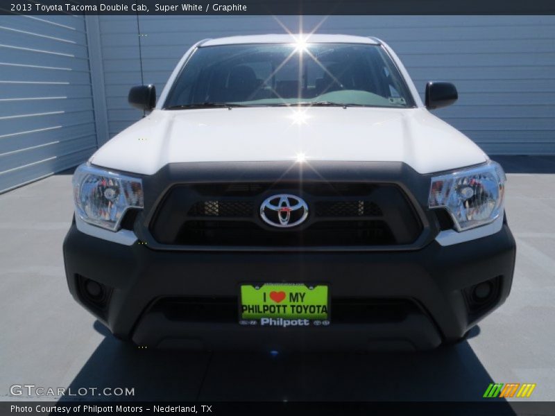 Super White / Graphite 2013 Toyota Tacoma Double Cab