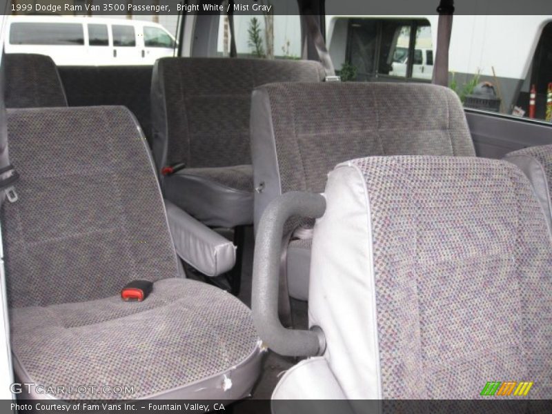 Bright White / Mist Gray 1999 Dodge Ram Van 3500 Passenger