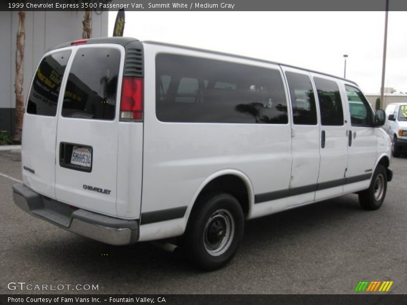 Summit White / Medium Gray 1999 Chevrolet Express 3500 Passenger Van