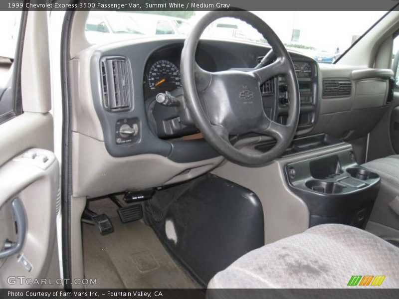 Summit White / Medium Gray 1999 Chevrolet Express 3500 Passenger Van