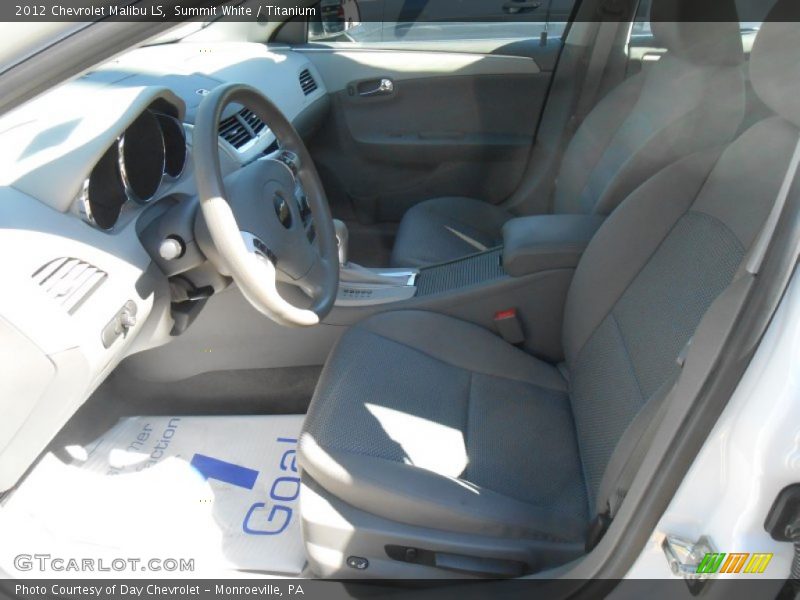 Summit White / Titanium 2012 Chevrolet Malibu LS