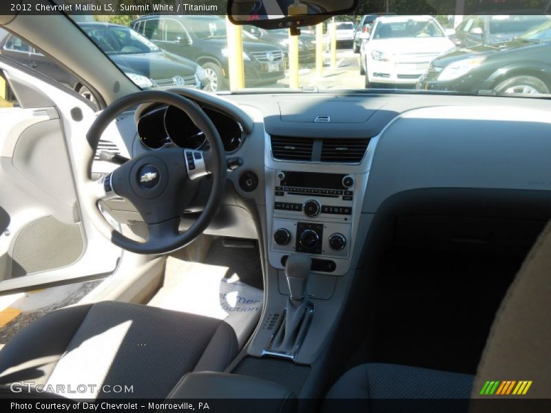 Summit White / Titanium 2012 Chevrolet Malibu LS