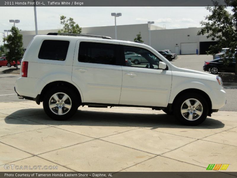 Taffeta White / Beige 2011 Honda Pilot EX-L
