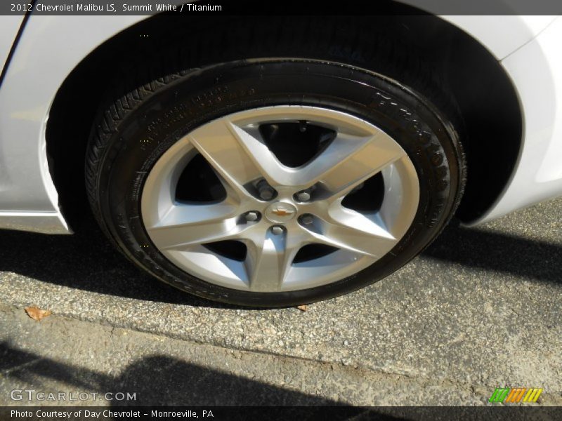 Summit White / Titanium 2012 Chevrolet Malibu LS