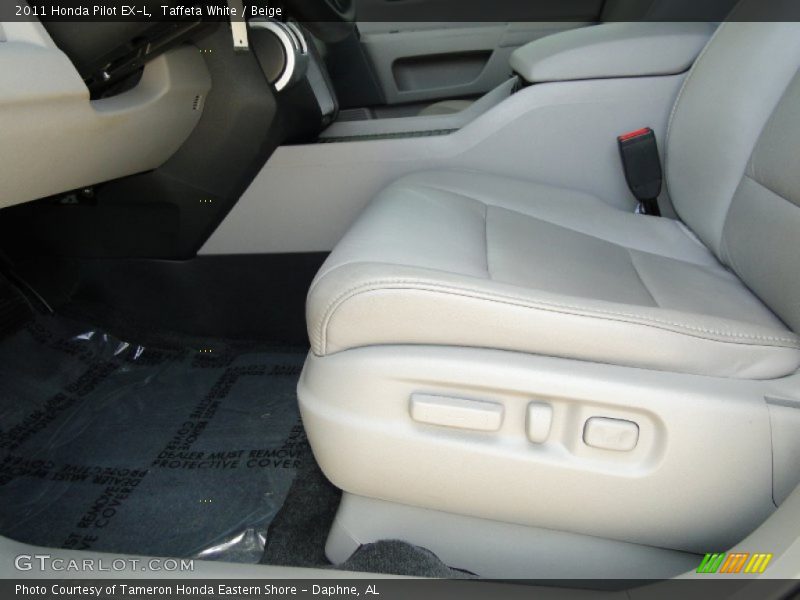Taffeta White / Beige 2011 Honda Pilot EX-L