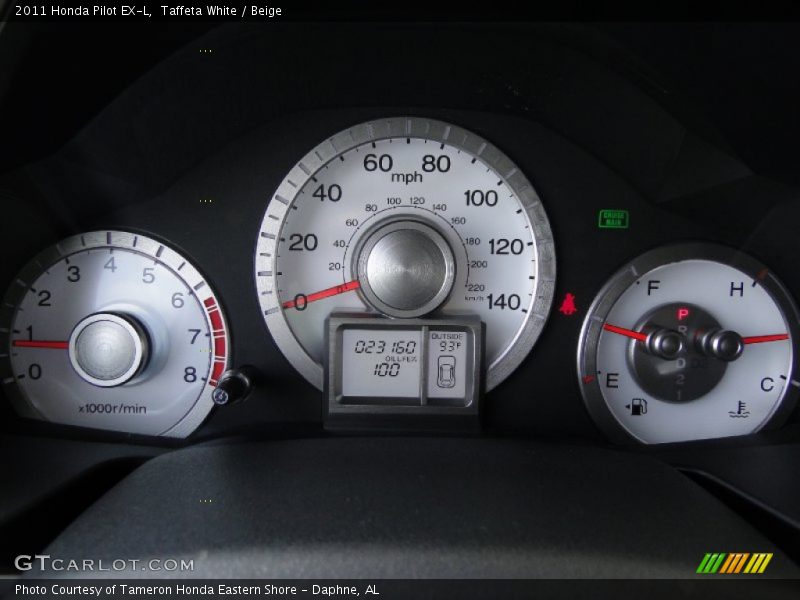 Taffeta White / Beige 2011 Honda Pilot EX-L