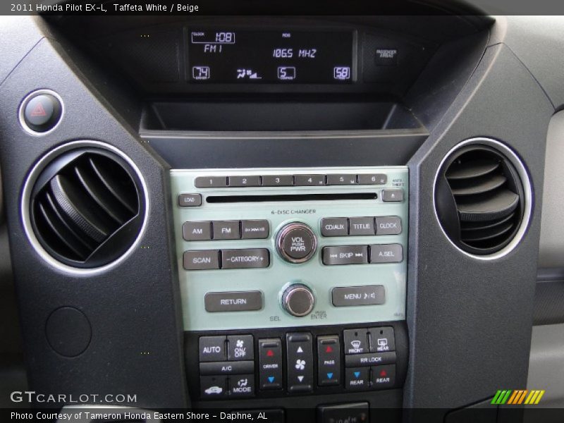 Taffeta White / Beige 2011 Honda Pilot EX-L