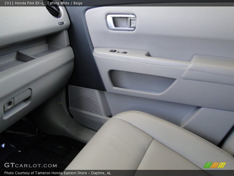 Taffeta White / Beige 2011 Honda Pilot EX-L