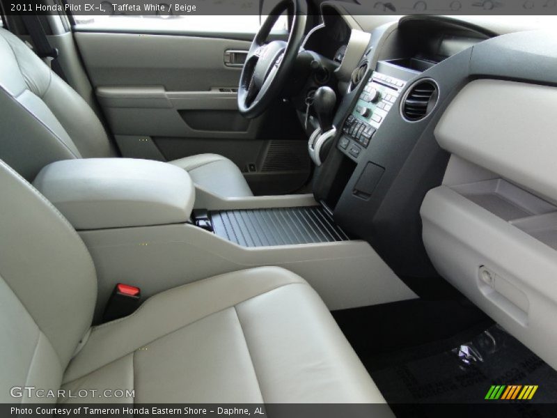 Taffeta White / Beige 2011 Honda Pilot EX-L