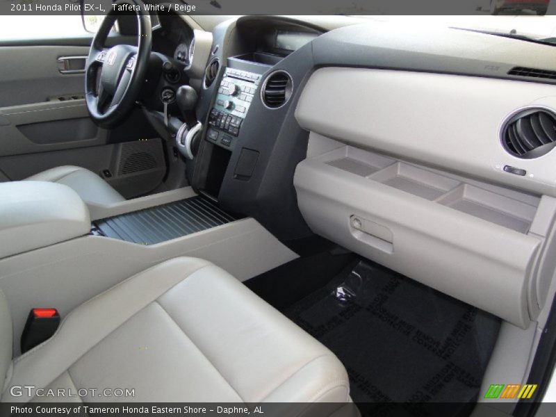Taffeta White / Beige 2011 Honda Pilot EX-L