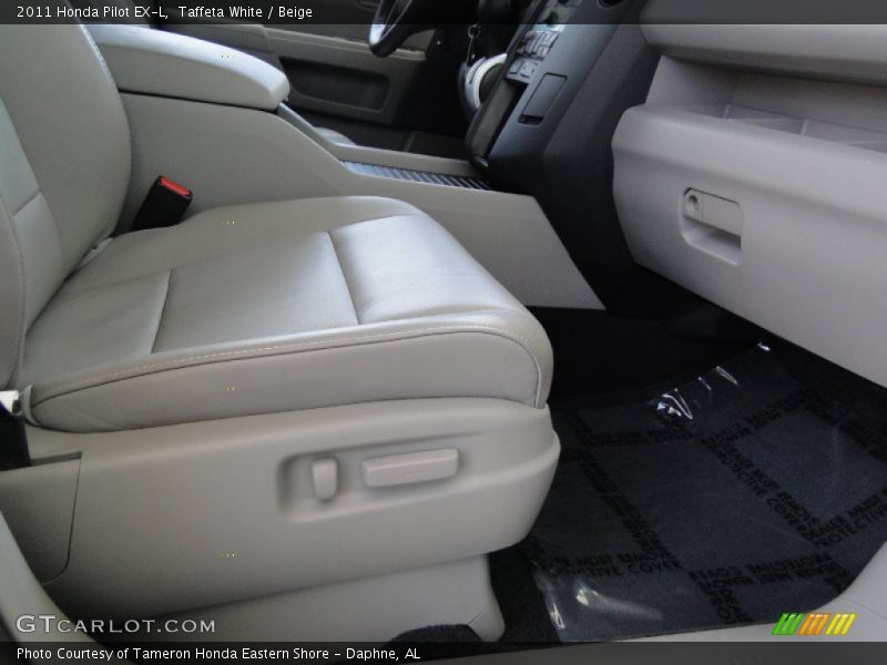 Taffeta White / Beige 2011 Honda Pilot EX-L