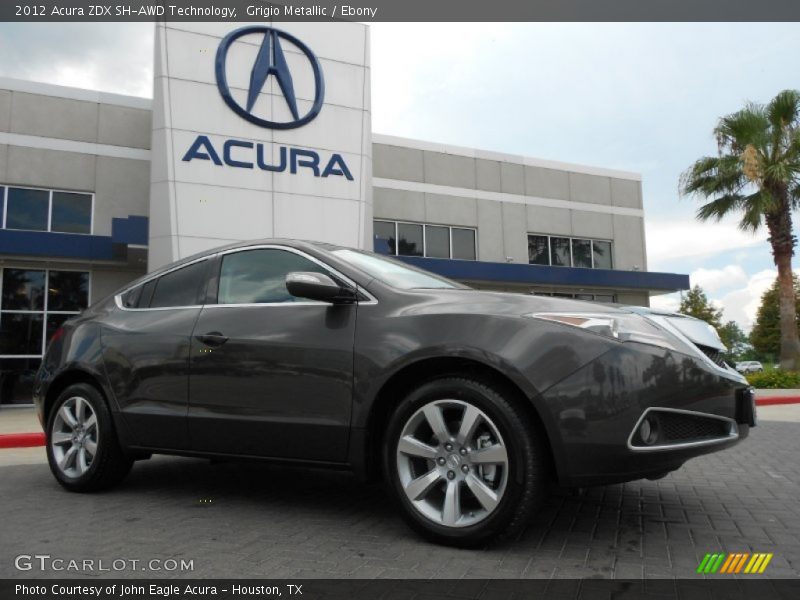 Grigio Metallic / Ebony 2012 Acura ZDX SH-AWD Technology