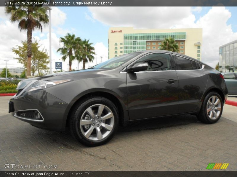 Grigio Metallic / Ebony 2012 Acura ZDX SH-AWD Technology