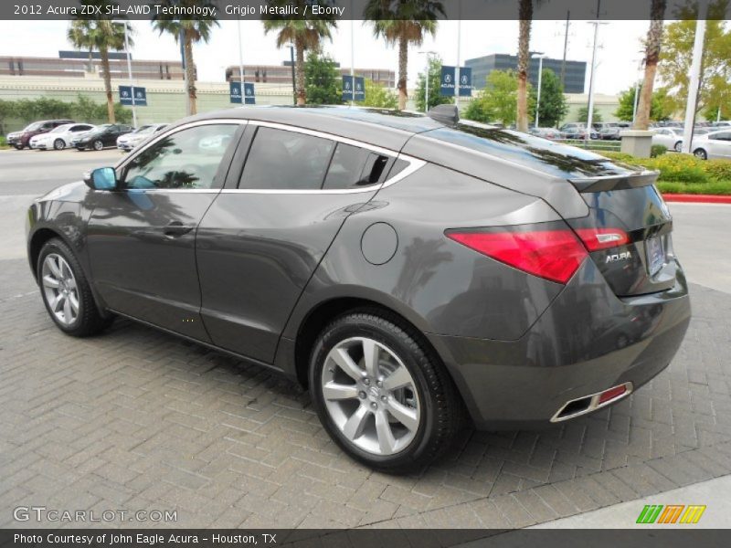Grigio Metallic / Ebony 2012 Acura ZDX SH-AWD Technology