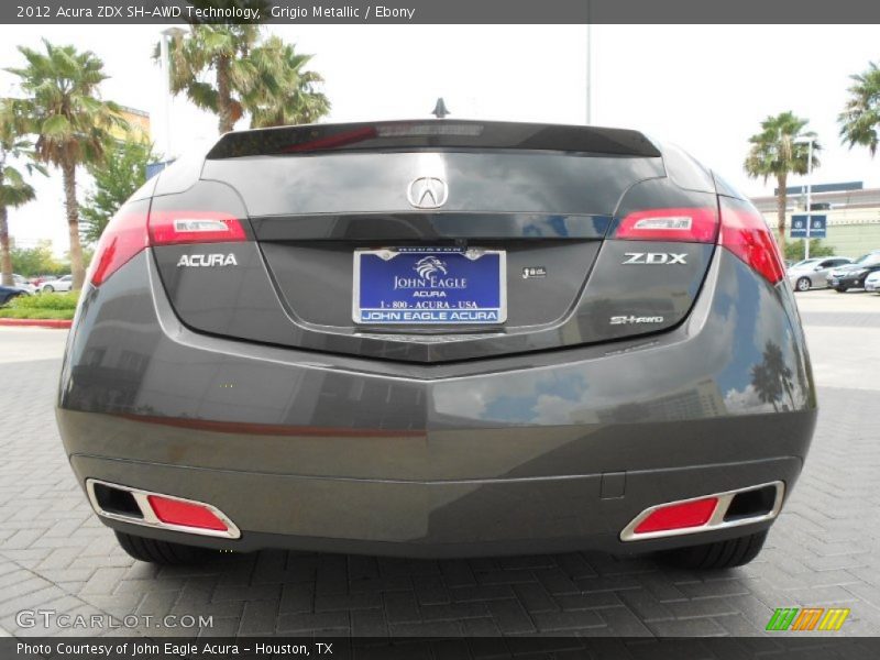 Grigio Metallic / Ebony 2012 Acura ZDX SH-AWD Technology