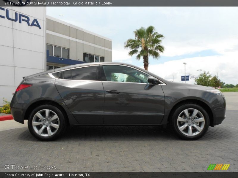Grigio Metallic / Ebony 2012 Acura ZDX SH-AWD Technology