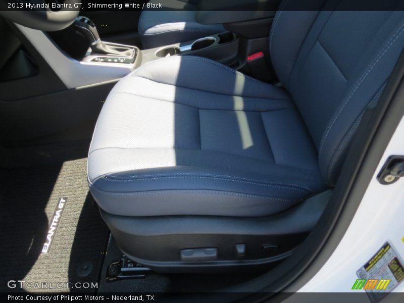 Shimmering White / Black 2013 Hyundai Elantra GT