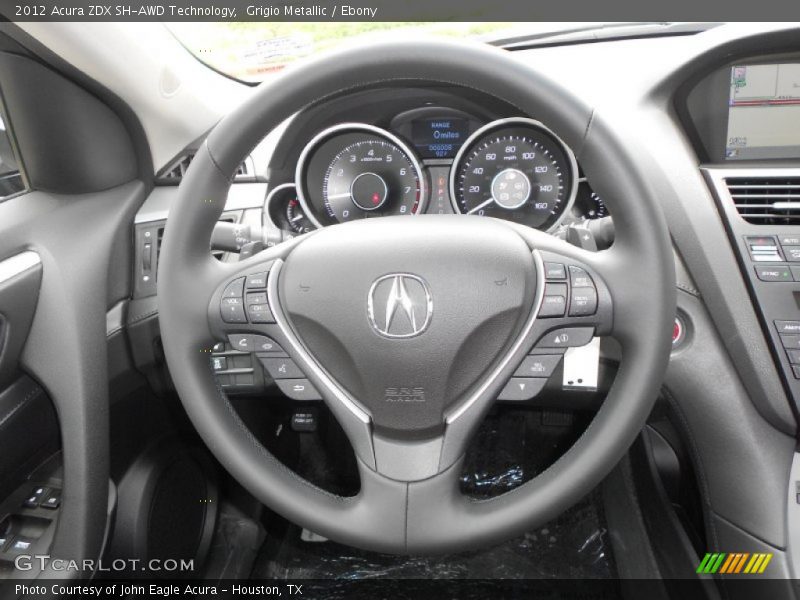  2012 ZDX SH-AWD Technology Steering Wheel