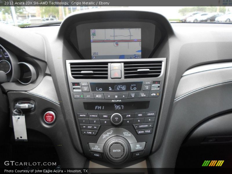 Controls of 2012 ZDX SH-AWD Technology
