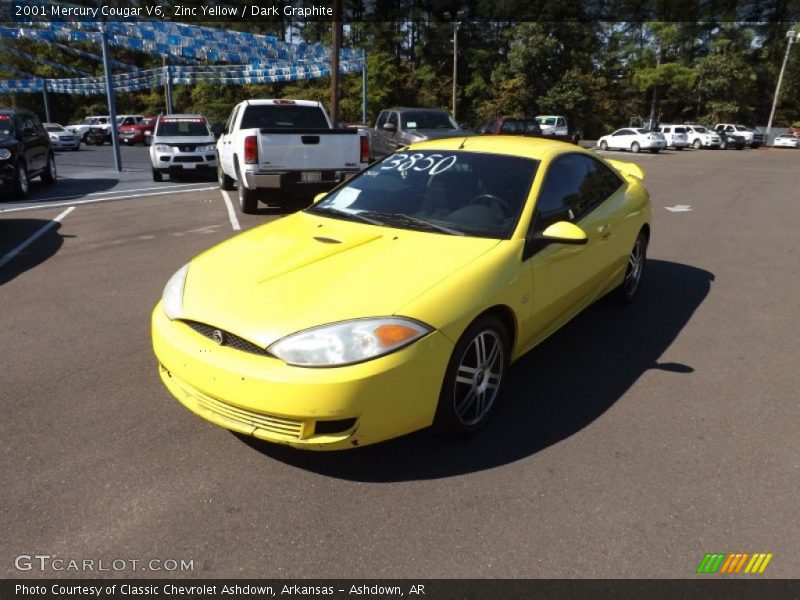 Zinc Yellow / Dark Graphite 2001 Mercury Cougar V6