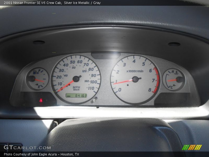 Silver Ice Metallic / Gray 2001 Nissan Frontier SE V6 Crew Cab