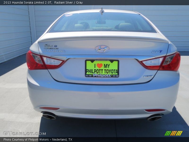 Radiant Silver / Gray 2013 Hyundai Sonata Limited 2.0T