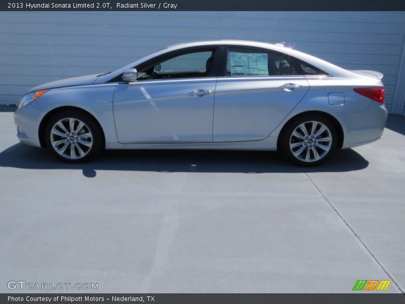 Radiant Silver / Gray 2013 Hyundai Sonata Limited 2.0T