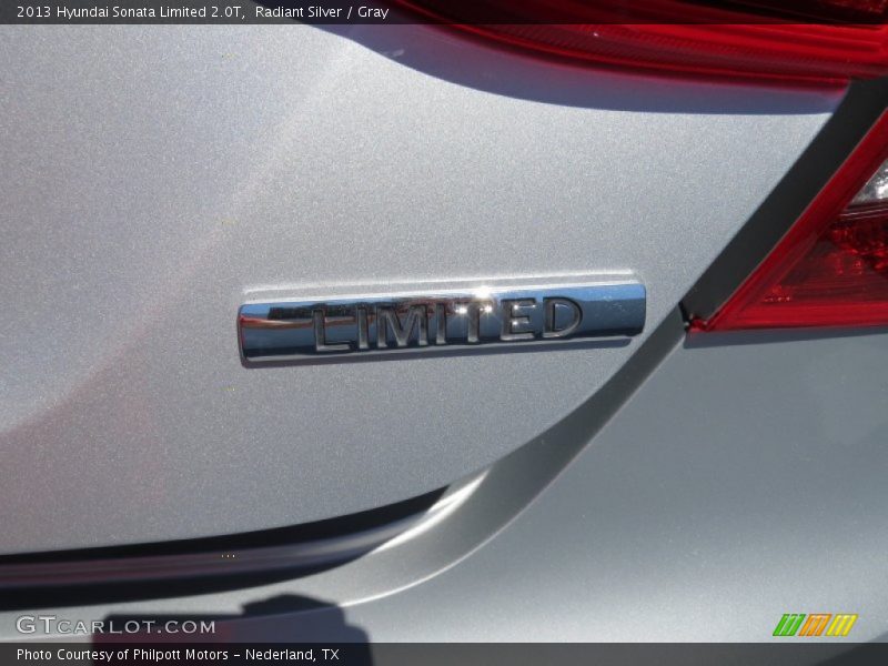Radiant Silver / Gray 2013 Hyundai Sonata Limited 2.0T