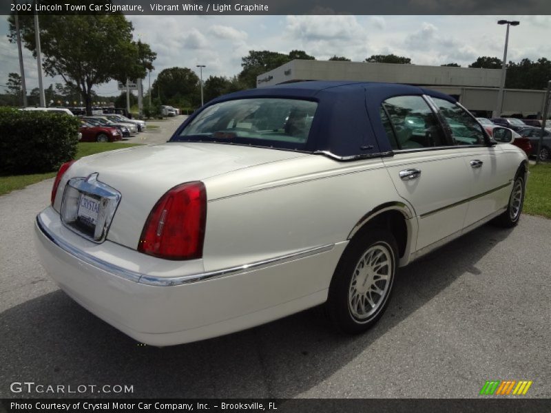 Vibrant White / Light Graphite 2002 Lincoln Town Car Signature