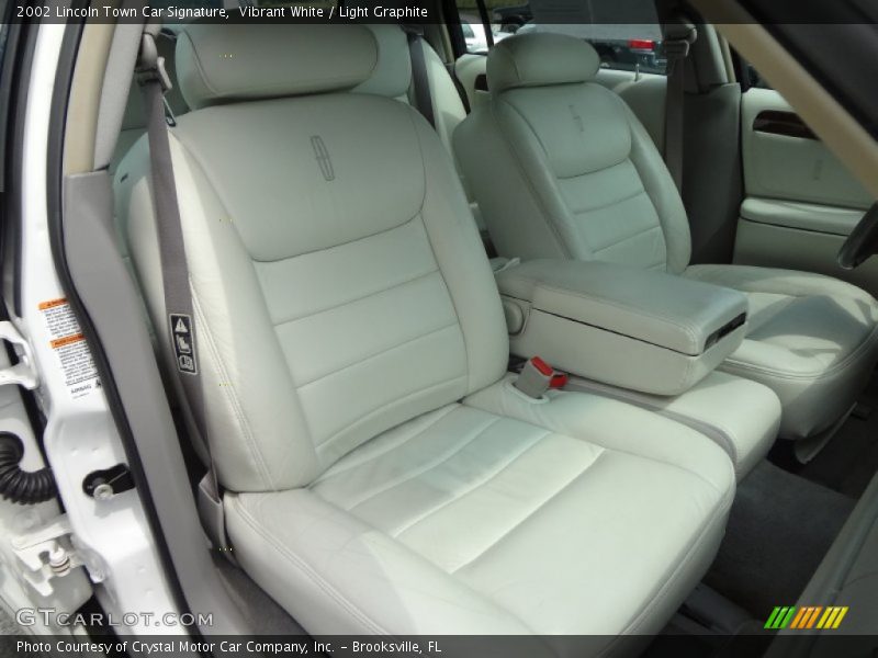 Vibrant White / Light Graphite 2002 Lincoln Town Car Signature