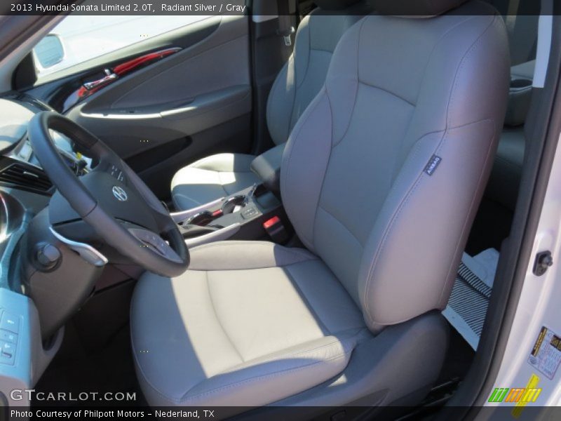 Radiant Silver / Gray 2013 Hyundai Sonata Limited 2.0T