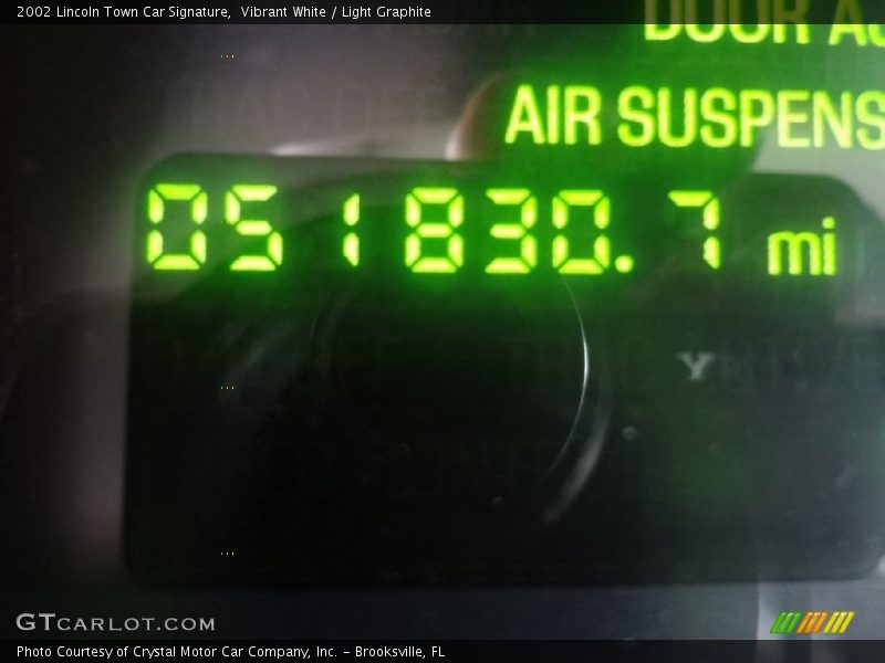 Vibrant White / Light Graphite 2002 Lincoln Town Car Signature