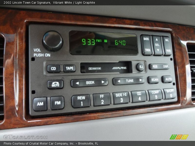 Vibrant White / Light Graphite 2002 Lincoln Town Car Signature