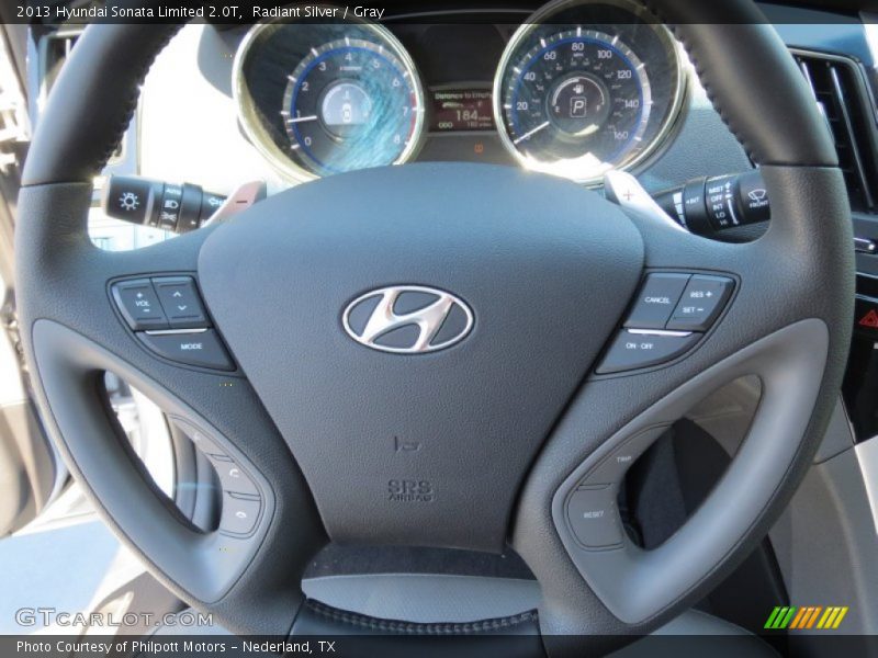 Radiant Silver / Gray 2013 Hyundai Sonata Limited 2.0T