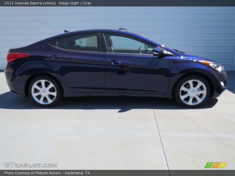 Indigo Night / Gray 2013 Hyundai Elantra Limited