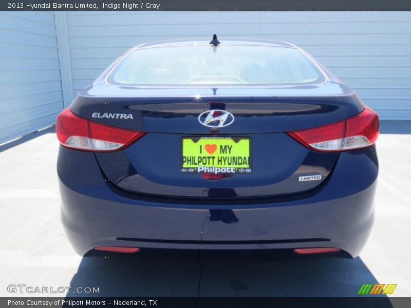 Indigo Night / Gray 2013 Hyundai Elantra Limited