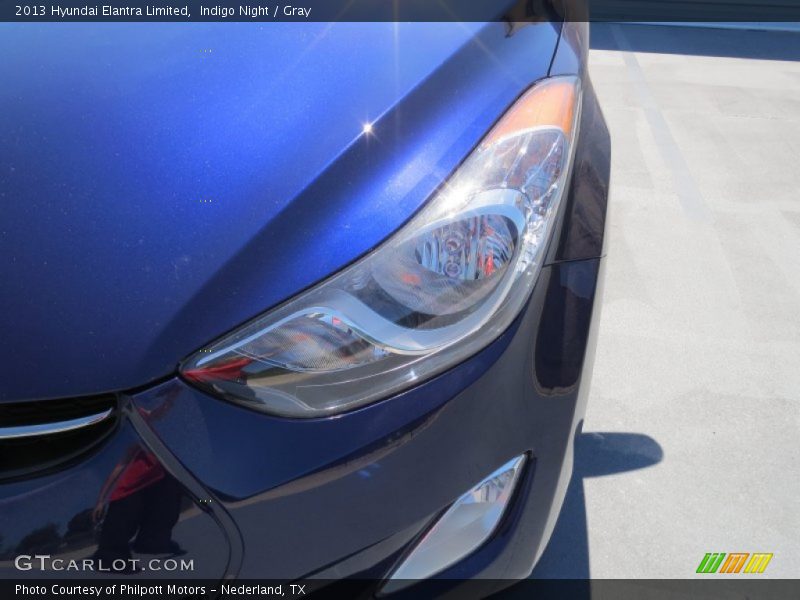 Indigo Night / Gray 2013 Hyundai Elantra Limited