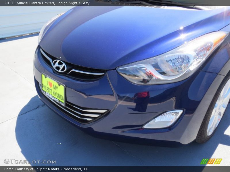 Indigo Night / Gray 2013 Hyundai Elantra Limited