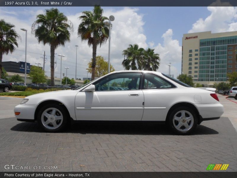 Frost White / Gray 1997 Acura CL 3.0