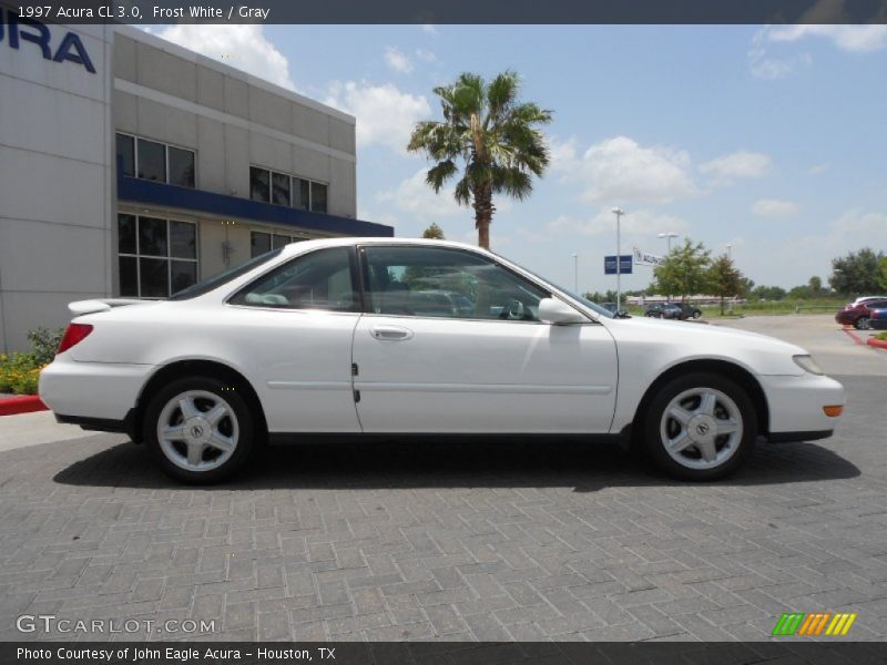 Frost White / Gray 1997 Acura CL 3.0