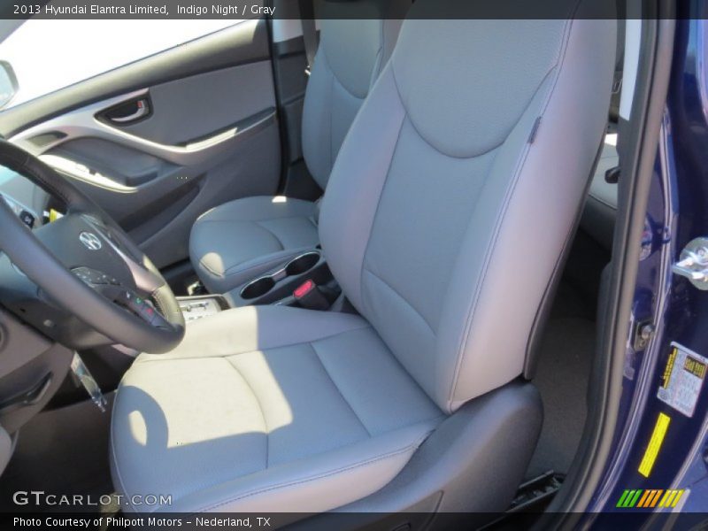 Indigo Night / Gray 2013 Hyundai Elantra Limited