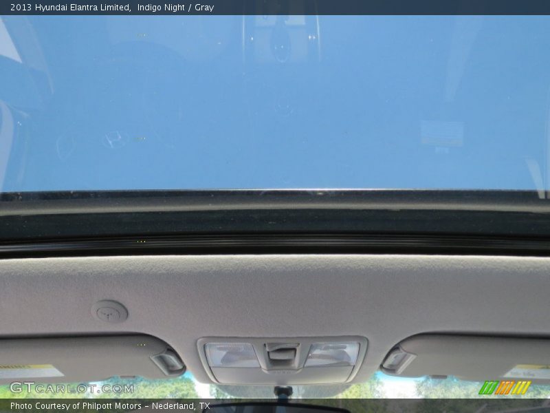 Indigo Night / Gray 2013 Hyundai Elantra Limited