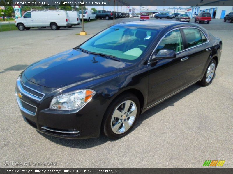 Black Granite Metallic / Titanium 2012 Chevrolet Malibu LT