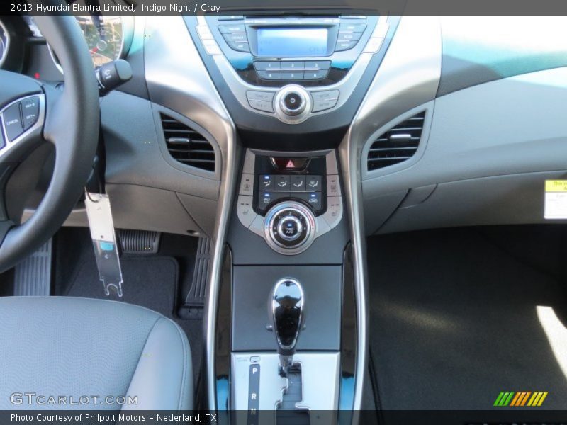 Indigo Night / Gray 2013 Hyundai Elantra Limited