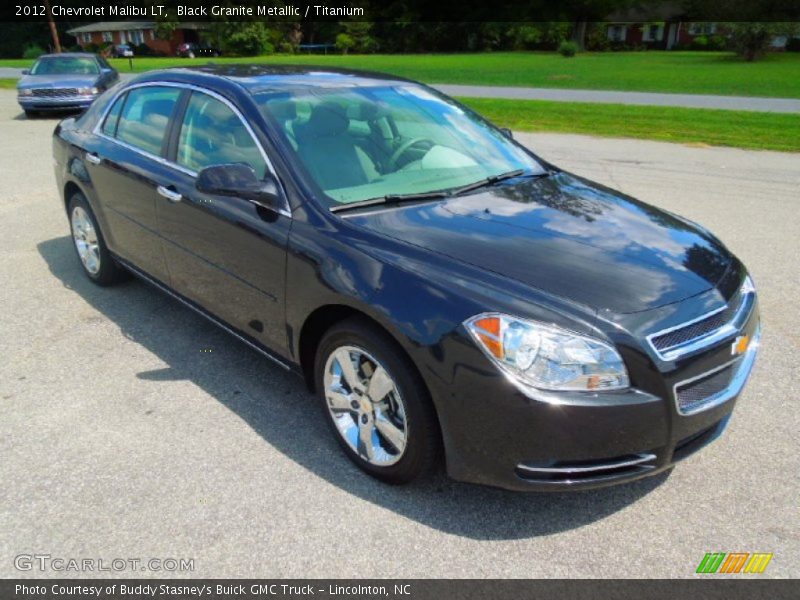 Black Granite Metallic / Titanium 2012 Chevrolet Malibu LT