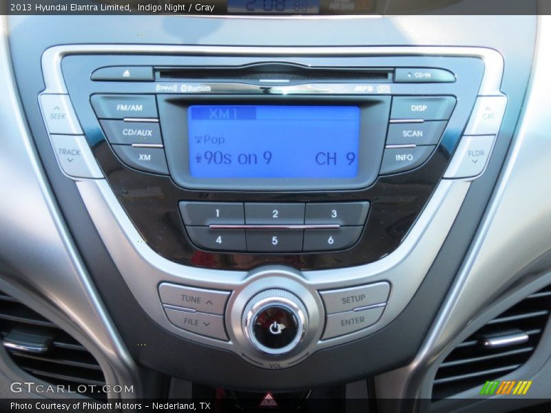 Indigo Night / Gray 2013 Hyundai Elantra Limited