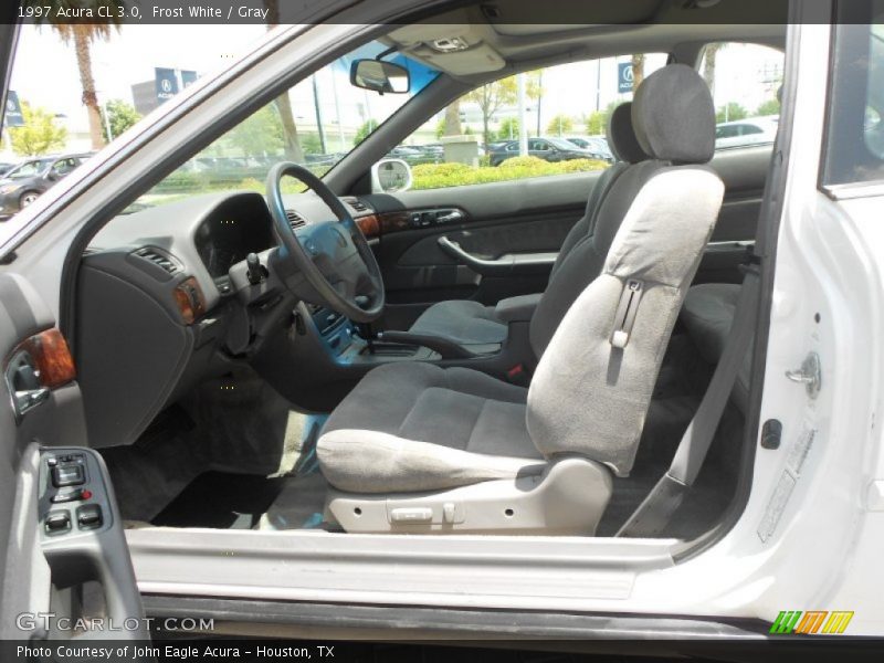 Frost White / Gray 1997 Acura CL 3.0